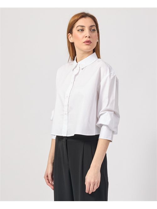 Armani Exchange 3/4 Sleeve Cropped Shirt ARMANI EXCHANGE | XW000494-AF12812U0002